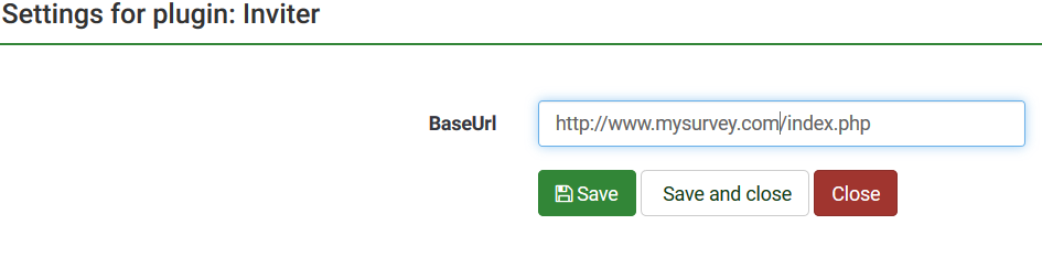 Setting the Base URL